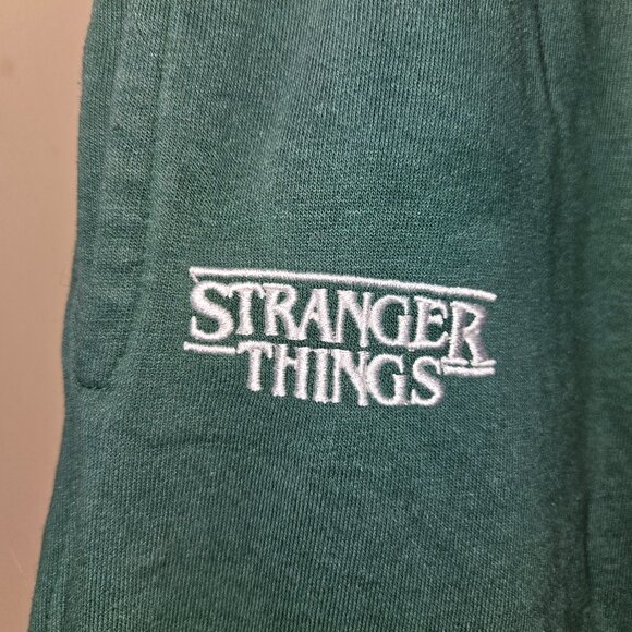 H&M Stranger Things Hawkins Green Sweatpants - Picture 3 of 7